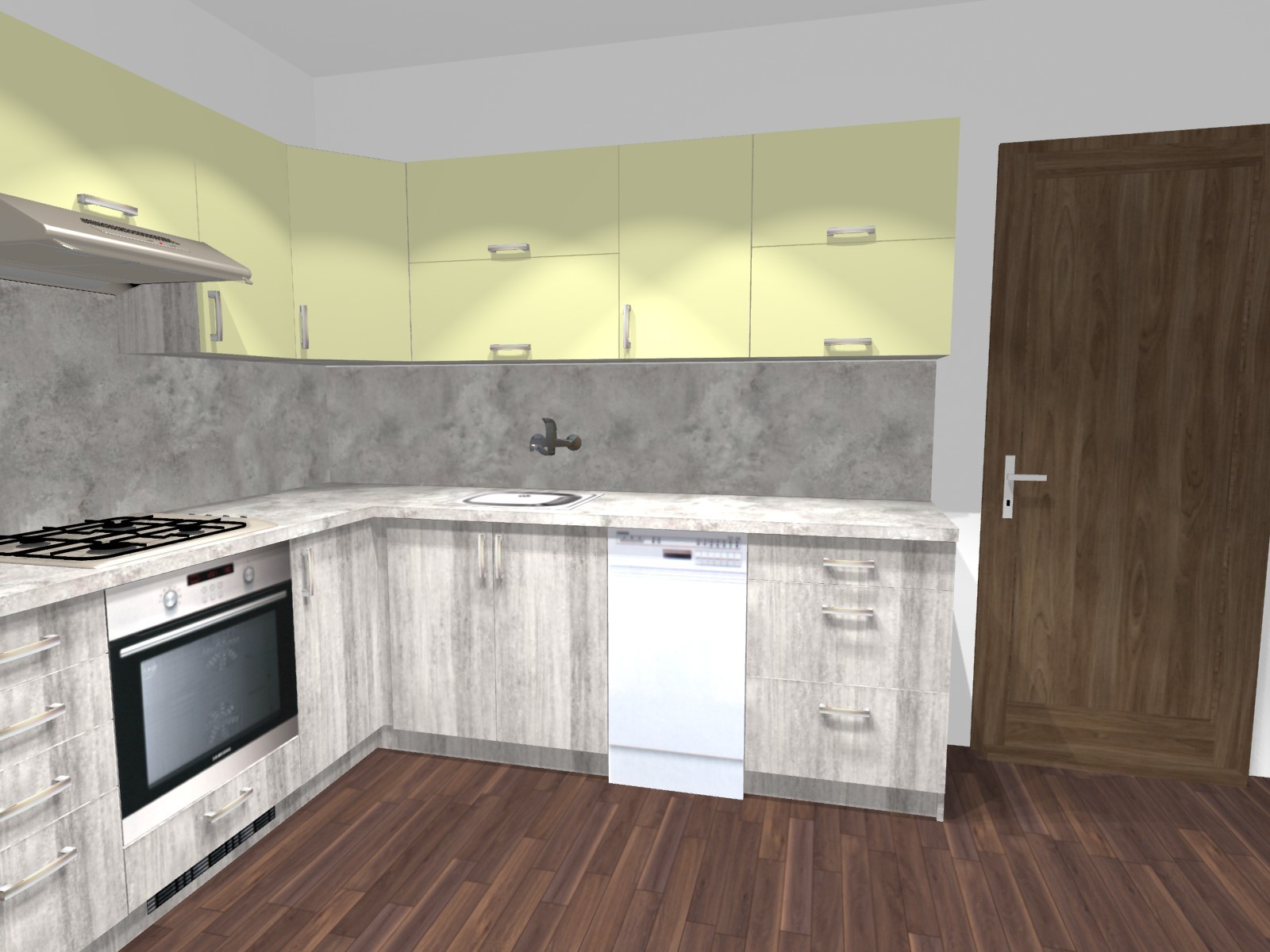 3D n�vrh kvalitn� kuchyn� Indiana